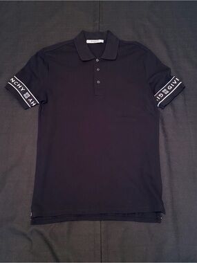 Givenchy Logo Tape Pique Knit Polo Shirt